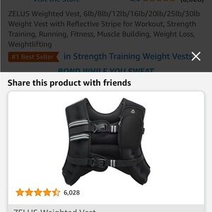 Weighted workout vest retails for over $100 
Weighs 16